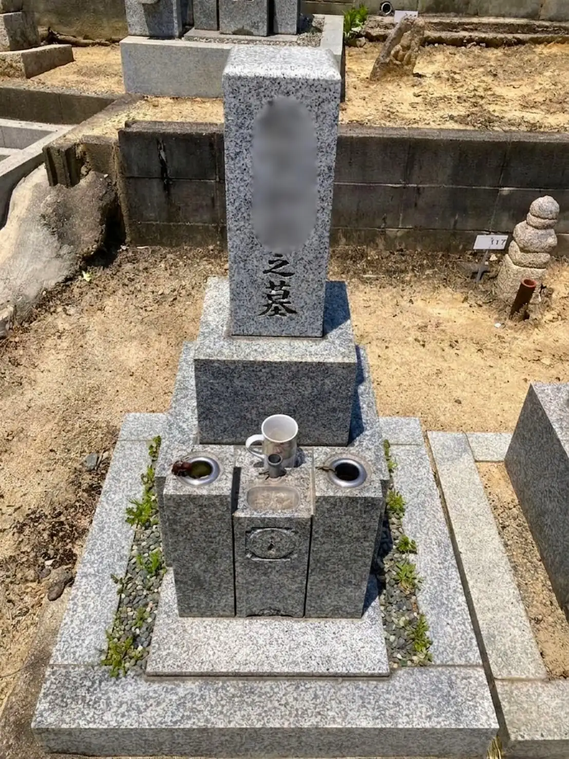 お墓参り代行・清掃のお手入れ前の写真